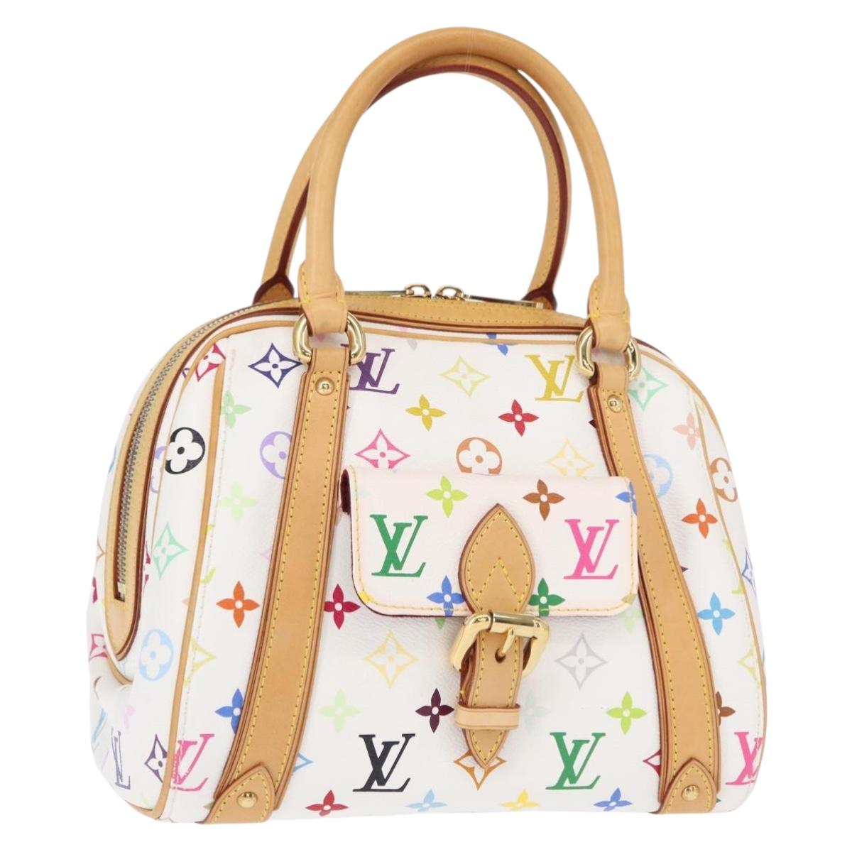 LOUIS VUITTON Monogram Multicolor Priscilla Hand Bag White M40096 Auth ka366AV