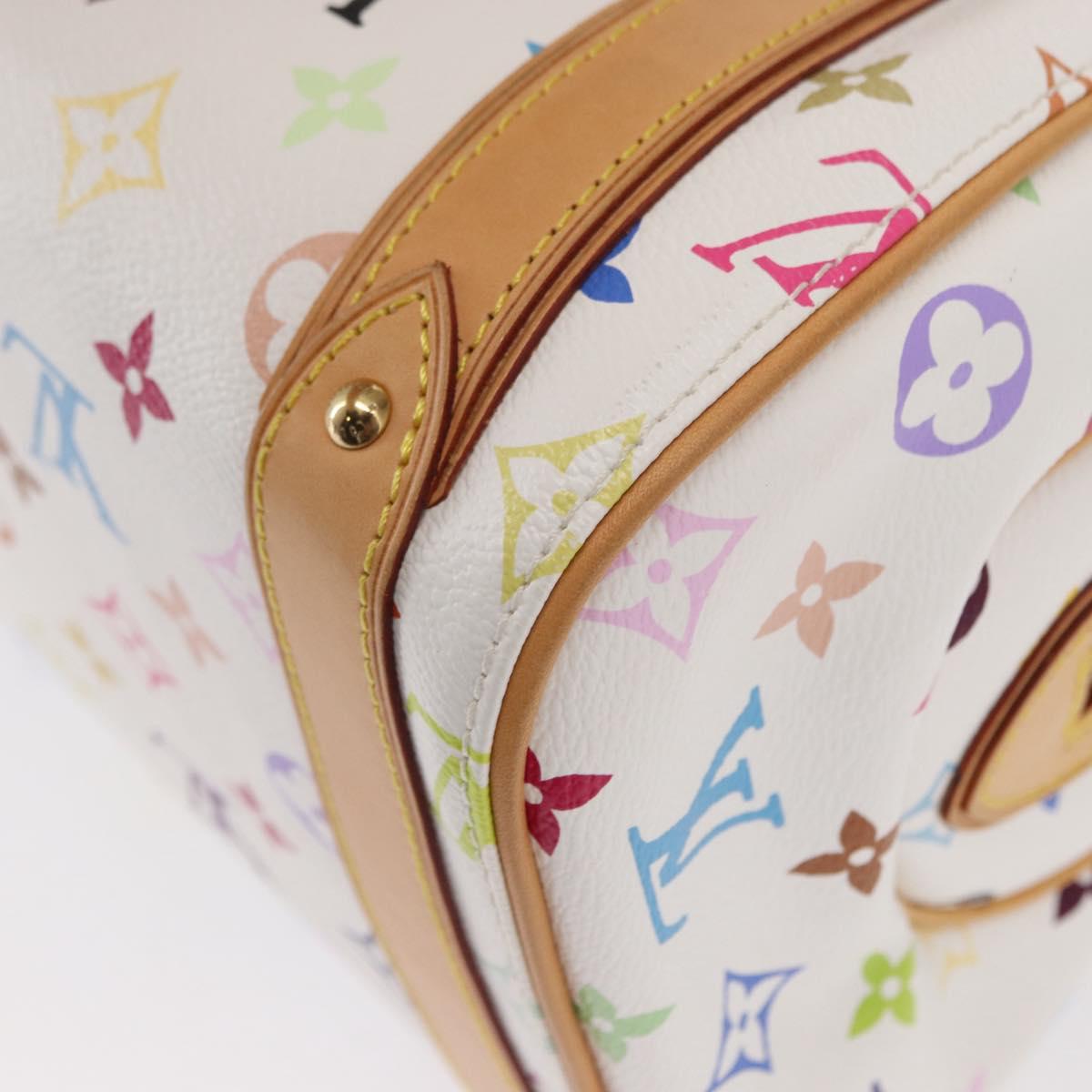 LOUIS VUITTON Monogram Multicolor Priscilla Hand Bag White M40096 Auth ka366AV