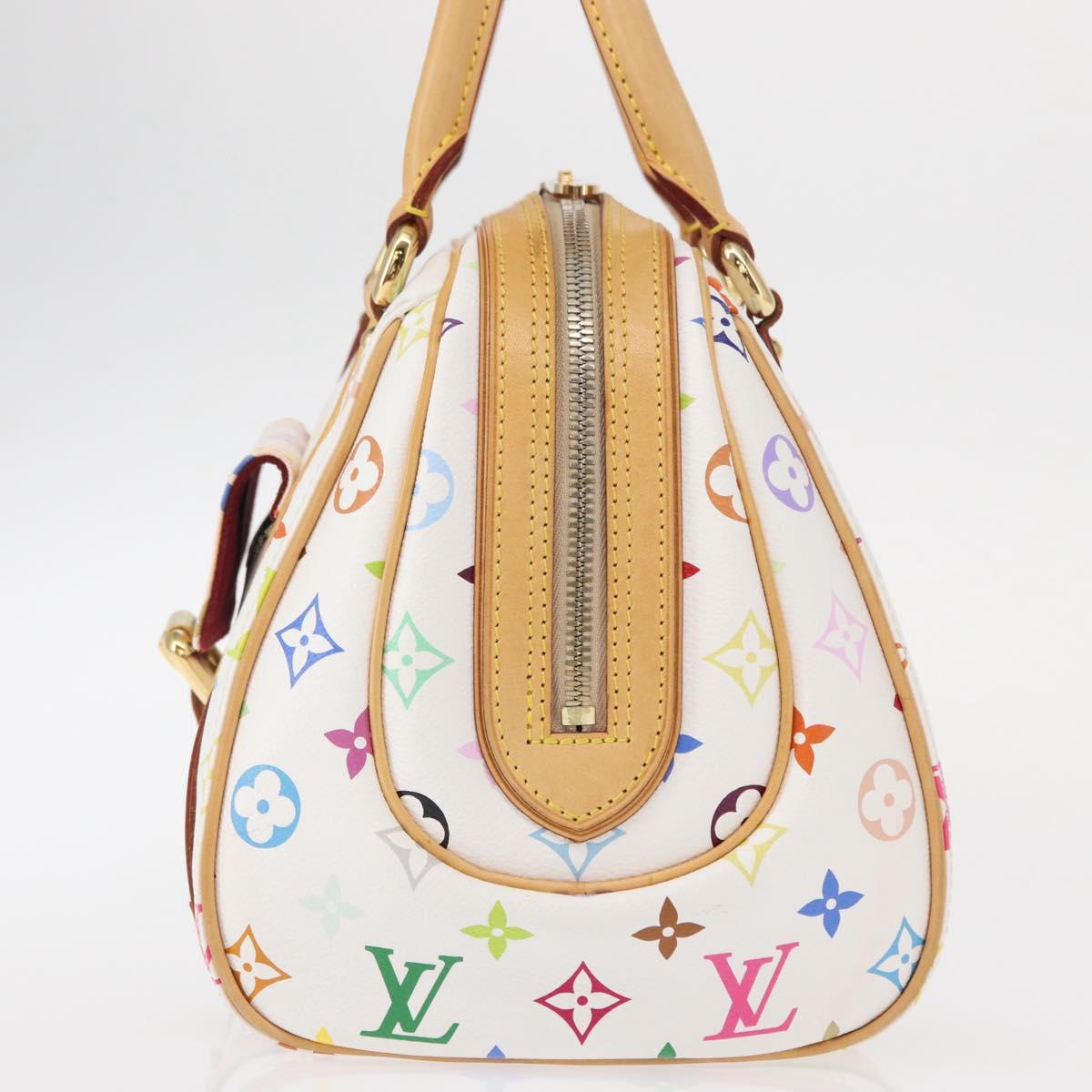 LOUIS VUITTON Monogram Multicolor Priscilla Hand Bag White M40096 Auth ka366AV