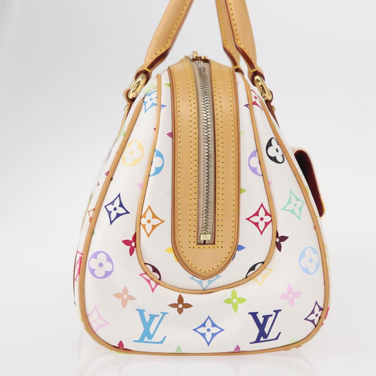 LOUIS VUITTON Monogram Multicolor Priscilla Hand Bag White M40096 Auth ka366AV