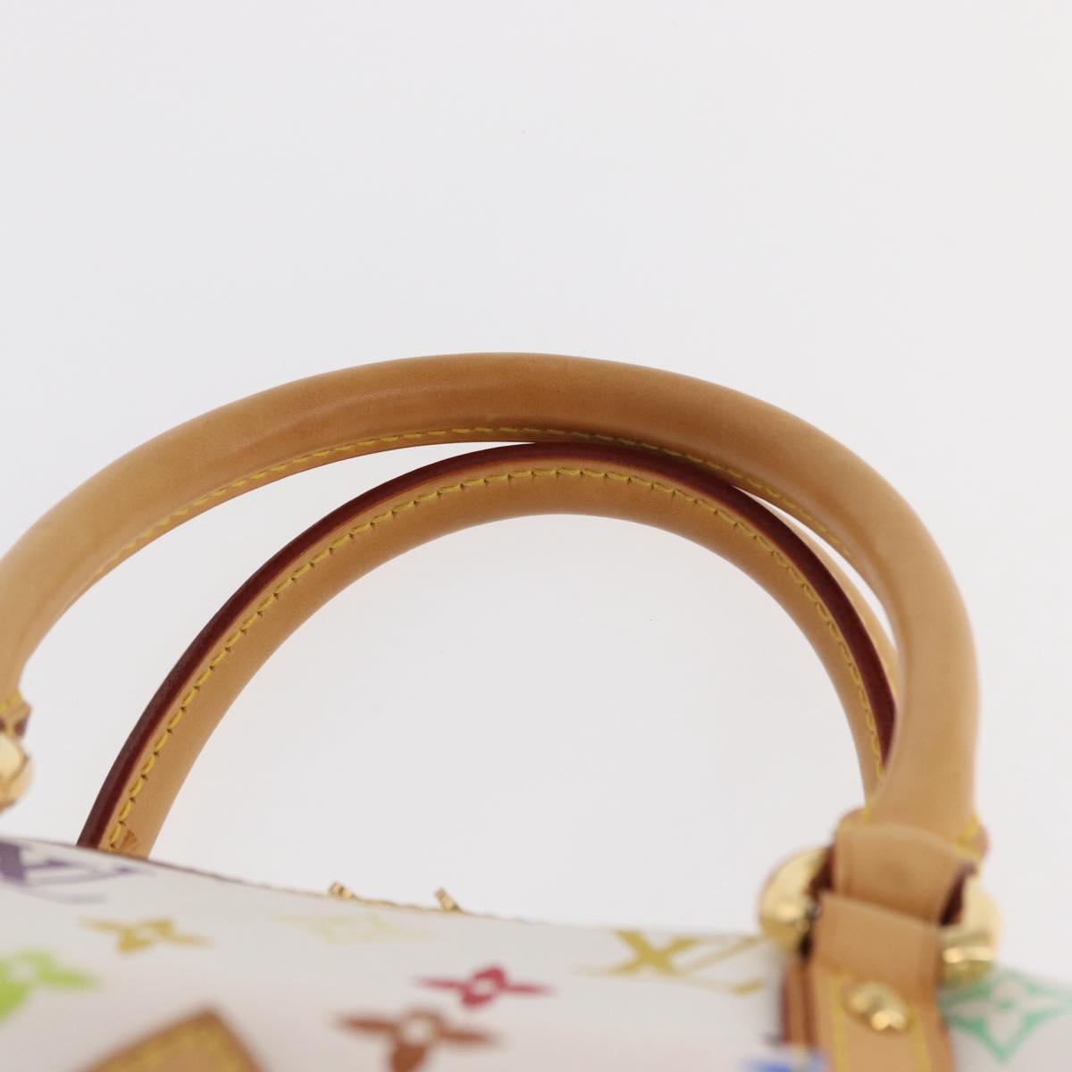 LOUIS VUITTON Monogram Multicolor Priscilla Hand Bag White M40096 Auth ka366AV