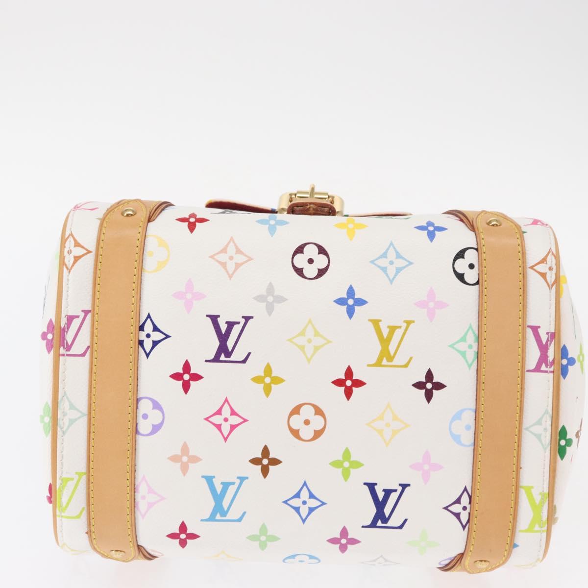 LOUIS VUITTON Monogram Multicolor Priscilla Hand Bag White M40096 Auth ka366AV