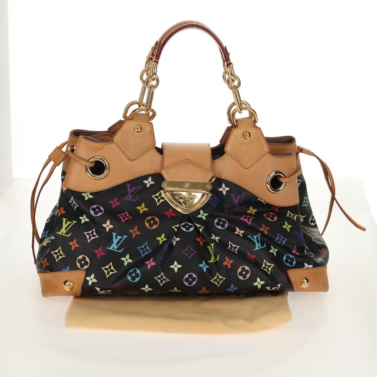 LOUIS VUITTON Monogram Multicolor Ursula Tote Bag Black M40124 LV Auth ka367AV