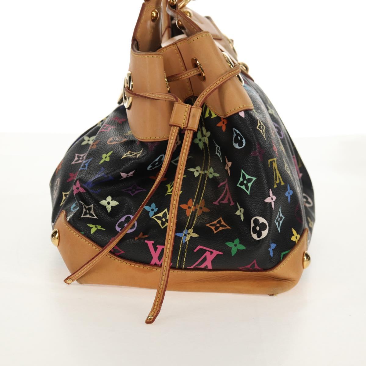 LOUIS VUITTON Monogram Multicolor Ursula Tote Bag Black M40124 LV Auth ka367AV