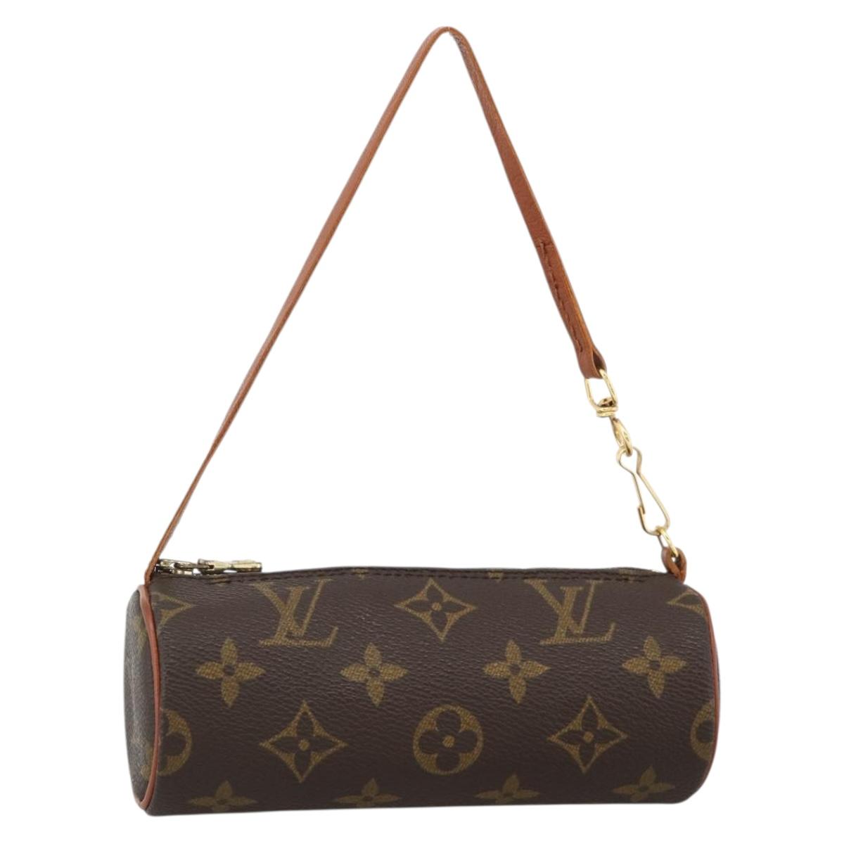 LOUIS VUITTON Monogram Papillon Pouch LV Auth ka3688