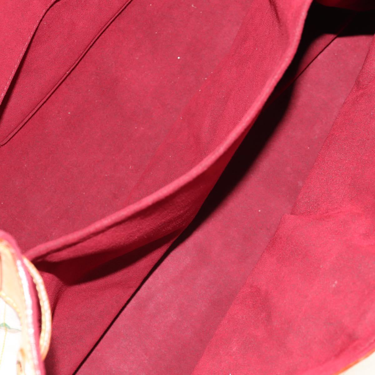 LOUIS VUITTON Monogram Multicolor Ursula Tote Bag White M40123 LV Auth ka368AV