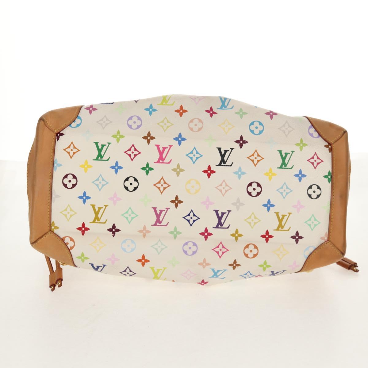 LOUIS VUITTON Monogram Multicolor Ursula Tote Bag White M40123 LV Auth ka368AV