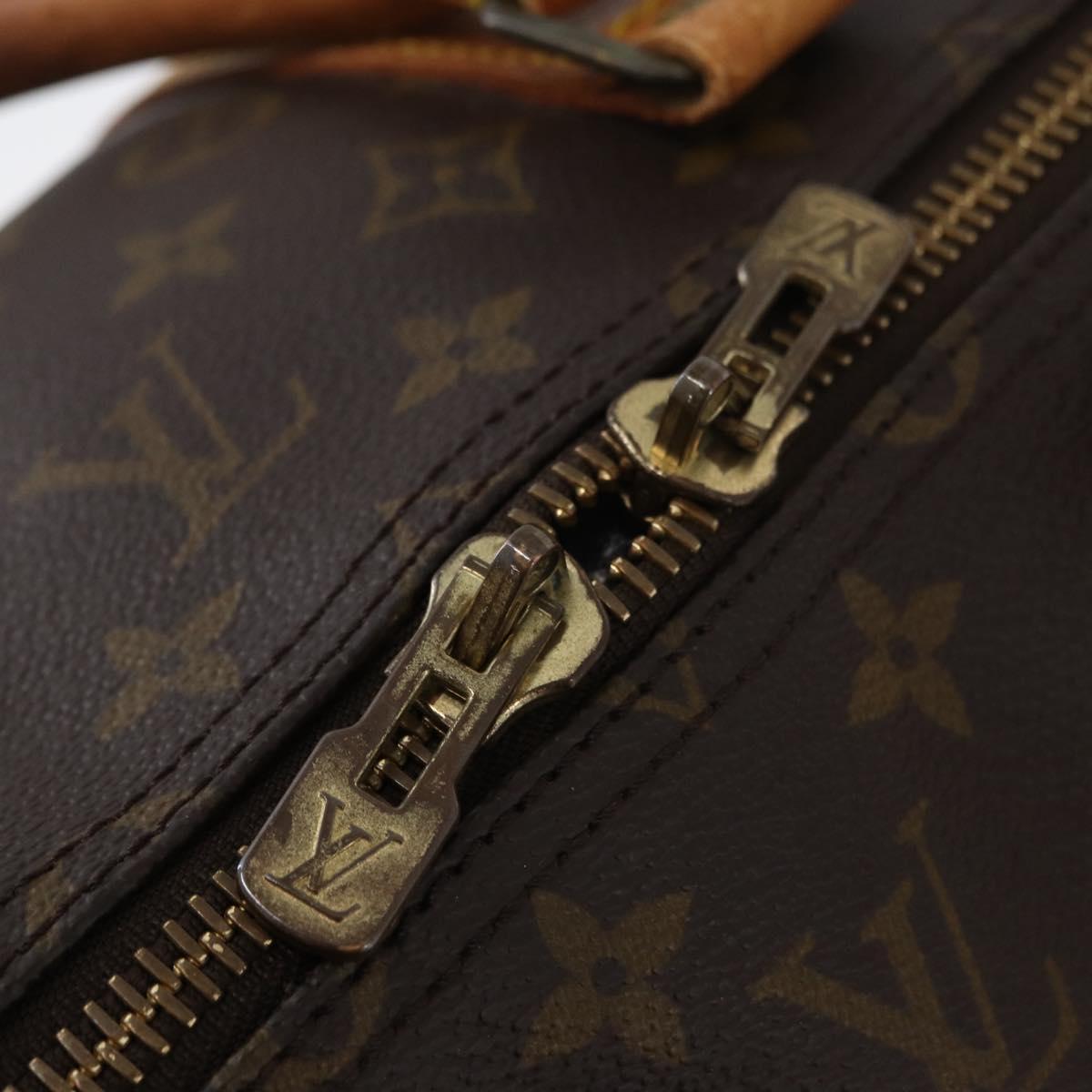 LOUIS VUITTON Monogram Keepall Bandouliere 55 Boston Bag M41414 LV Auth ka3701