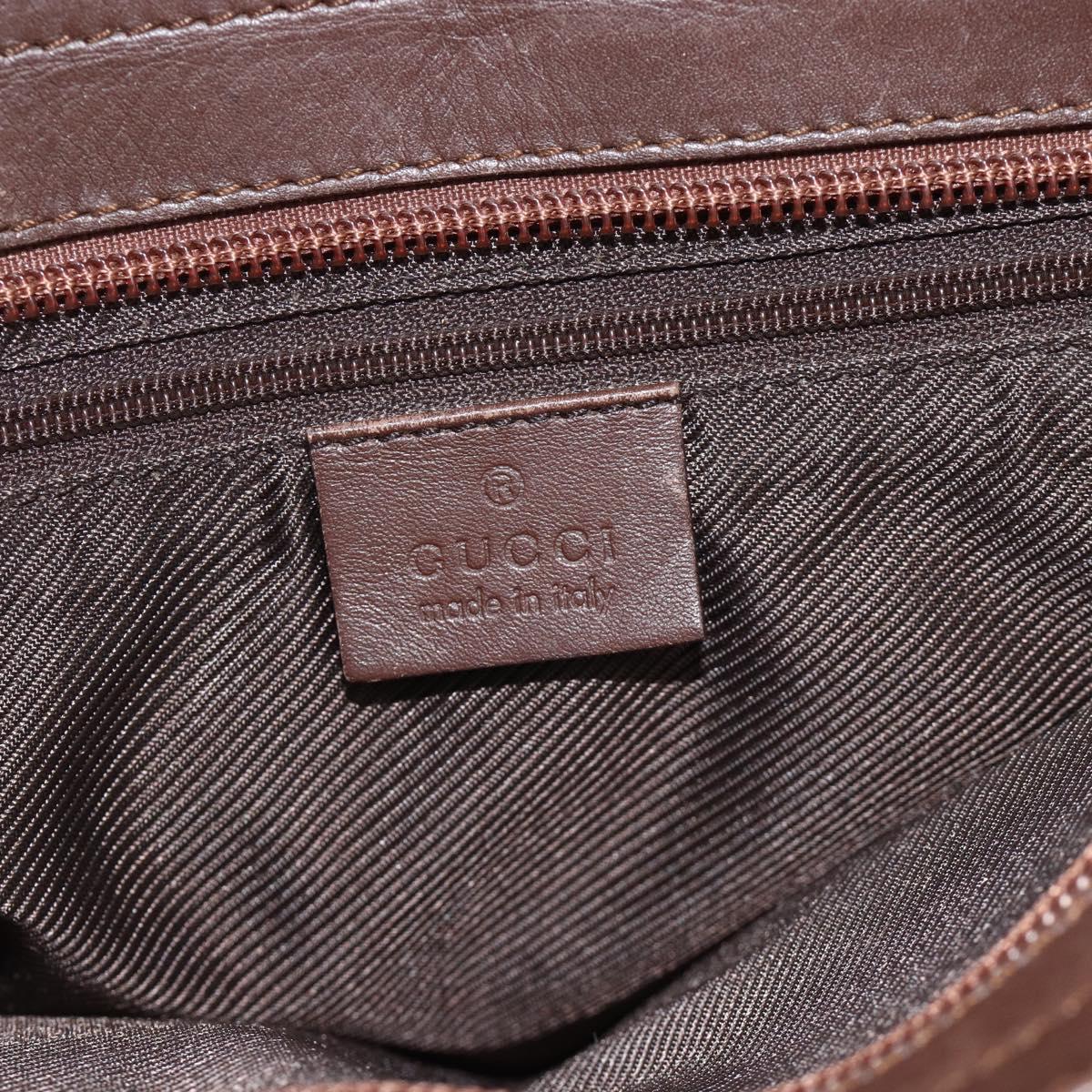 GUCCI GG Canvas Hand Bag Beige Gold 002 1119 Auth ka3702