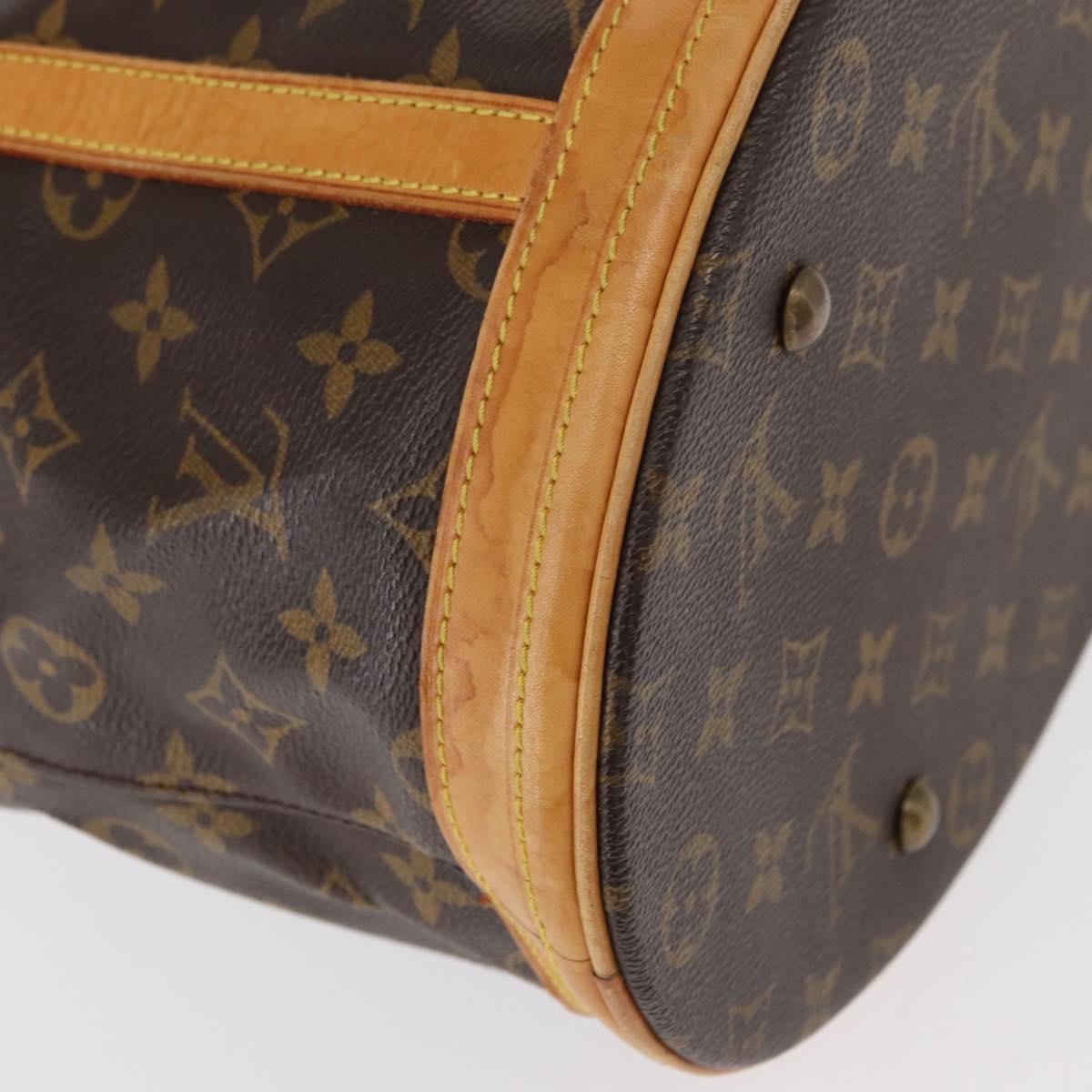 LOUIS VUITTON Monogram Bucket GM Shoulder Bag M42236 LV Auth ka371
