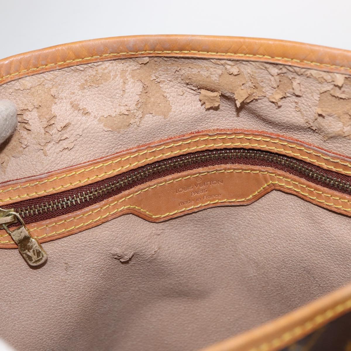 LOUIS VUITTON Monogram Bucket GM Shoulder Bag M42236 LV Auth ka371