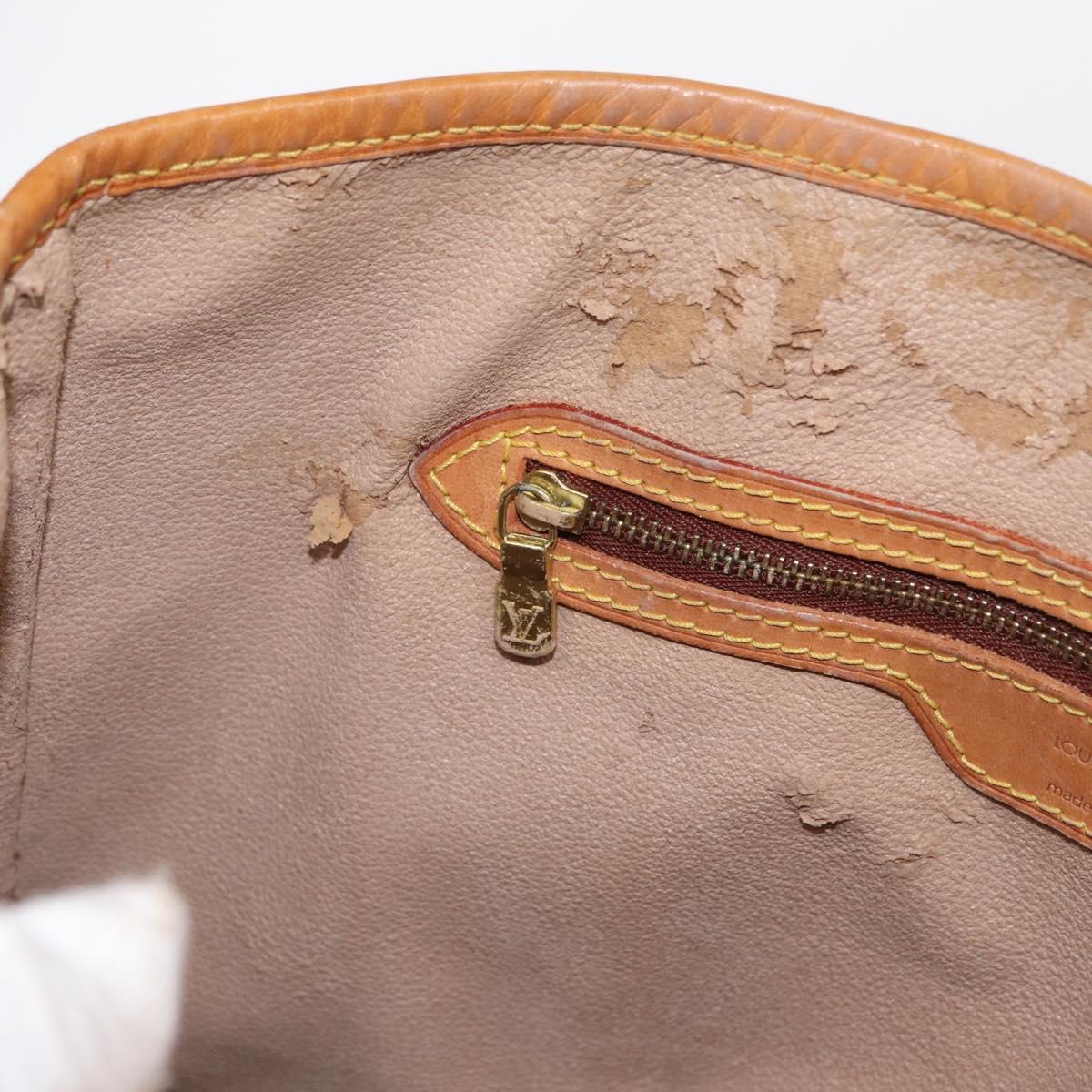 LOUIS VUITTON Monogram Bucket GM Shoulder Bag M42236 LV Auth ka371