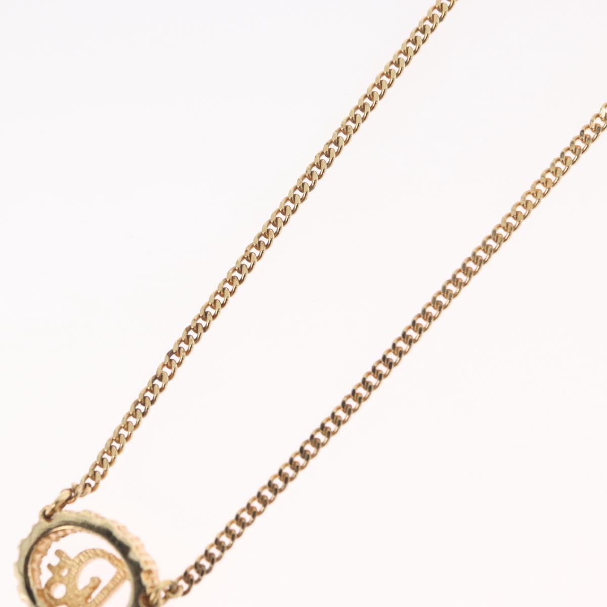 Christian Dior Necklace metal Gold Auth ka3710
