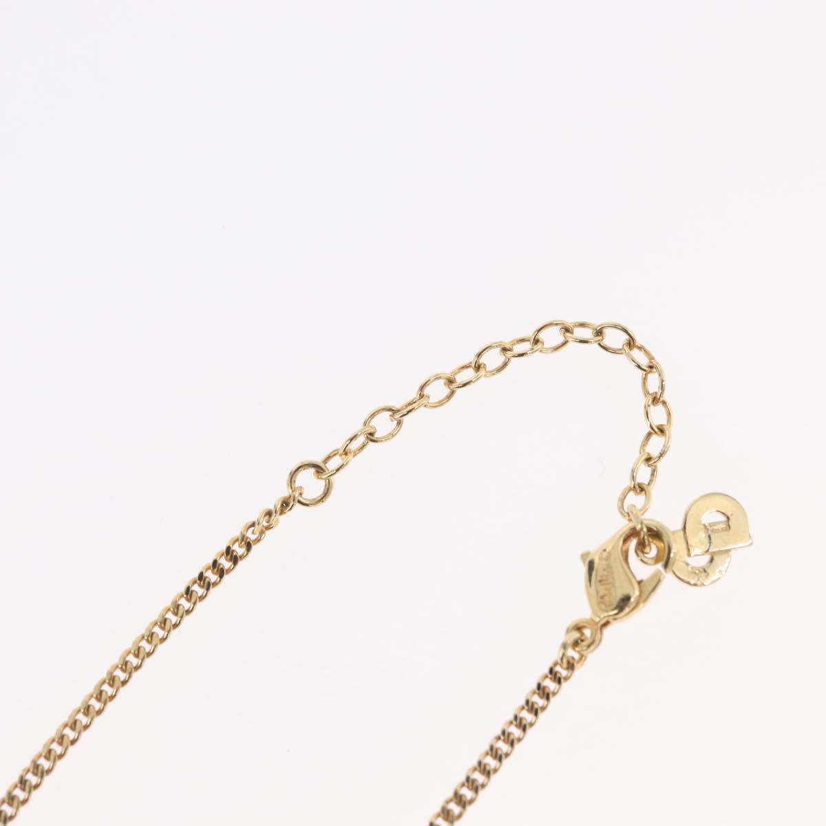 Christian Dior Necklace metal Gold Auth ka3710