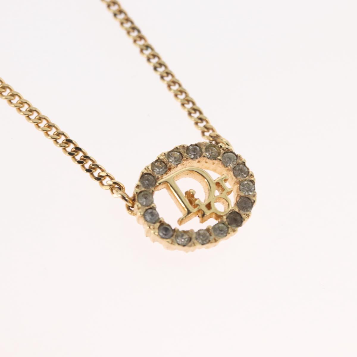 Christian Dior Necklace metal Gold Auth ka3710