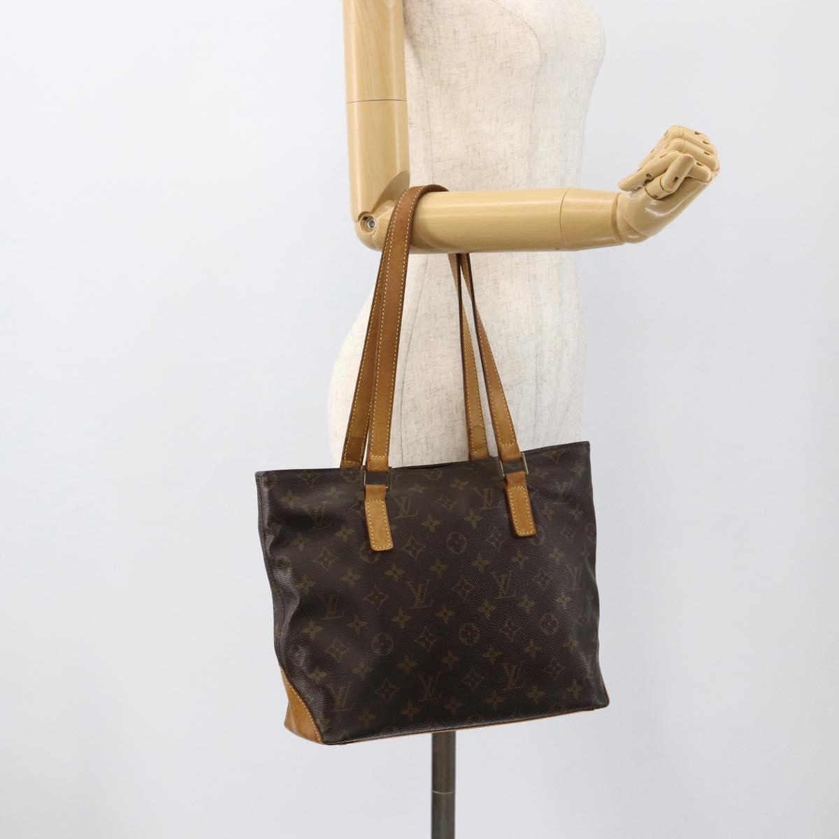 LOUIS VUITTON Monogram Cabas Piano Tote Bag M51148 LV Auth ka3748