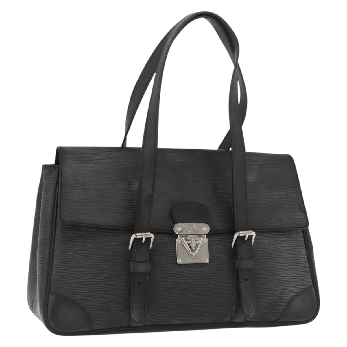 LOUIS VUITTON Epi Segur MM Hand Bag Black M58862 LV Auth ka3751