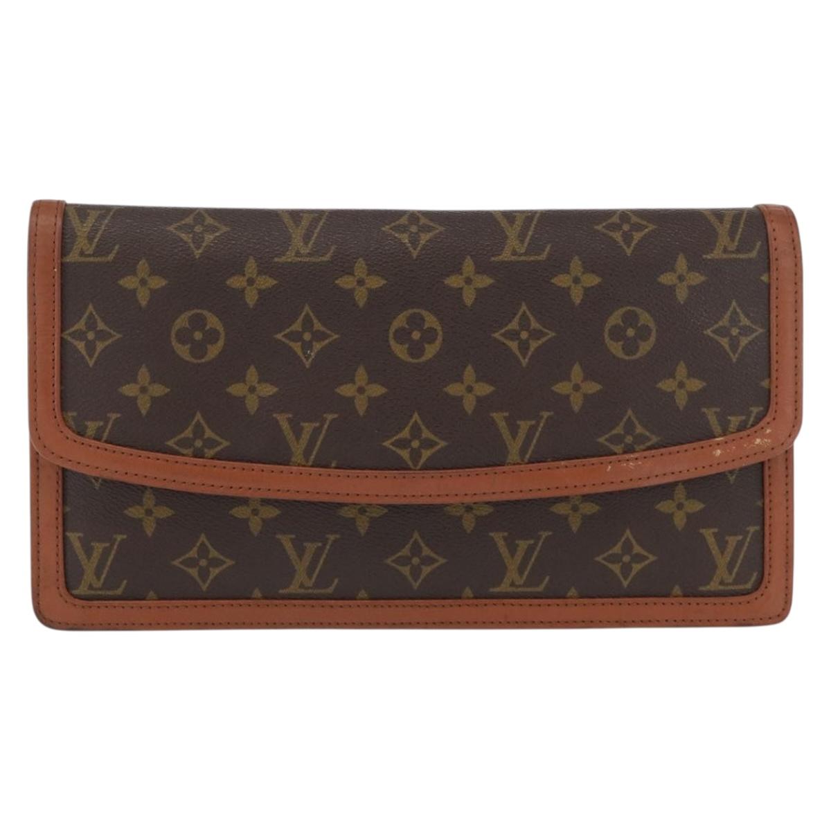 LOUIS VUITTON Monogram Pochette Dam GM Clutch Bag M51810 LV Auth ka376