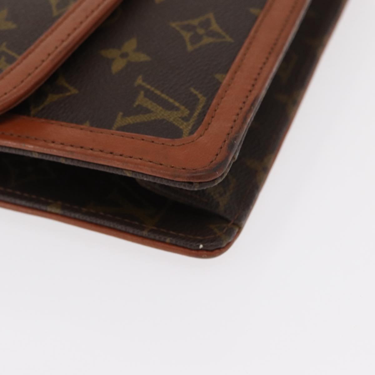 LOUIS VUITTON Monogram Pochette Dam GM Clutch Bag M51810 LV Auth ka376