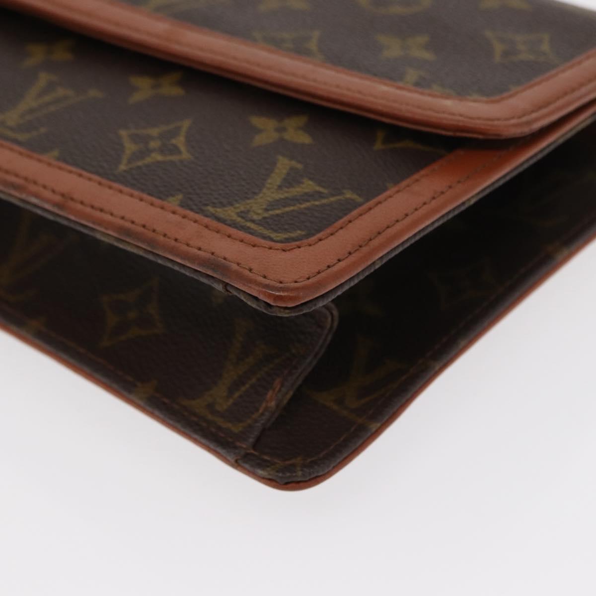 LOUIS VUITTON Monogram Pochette Dam GM Clutch Bag M51810 LV Auth ka376