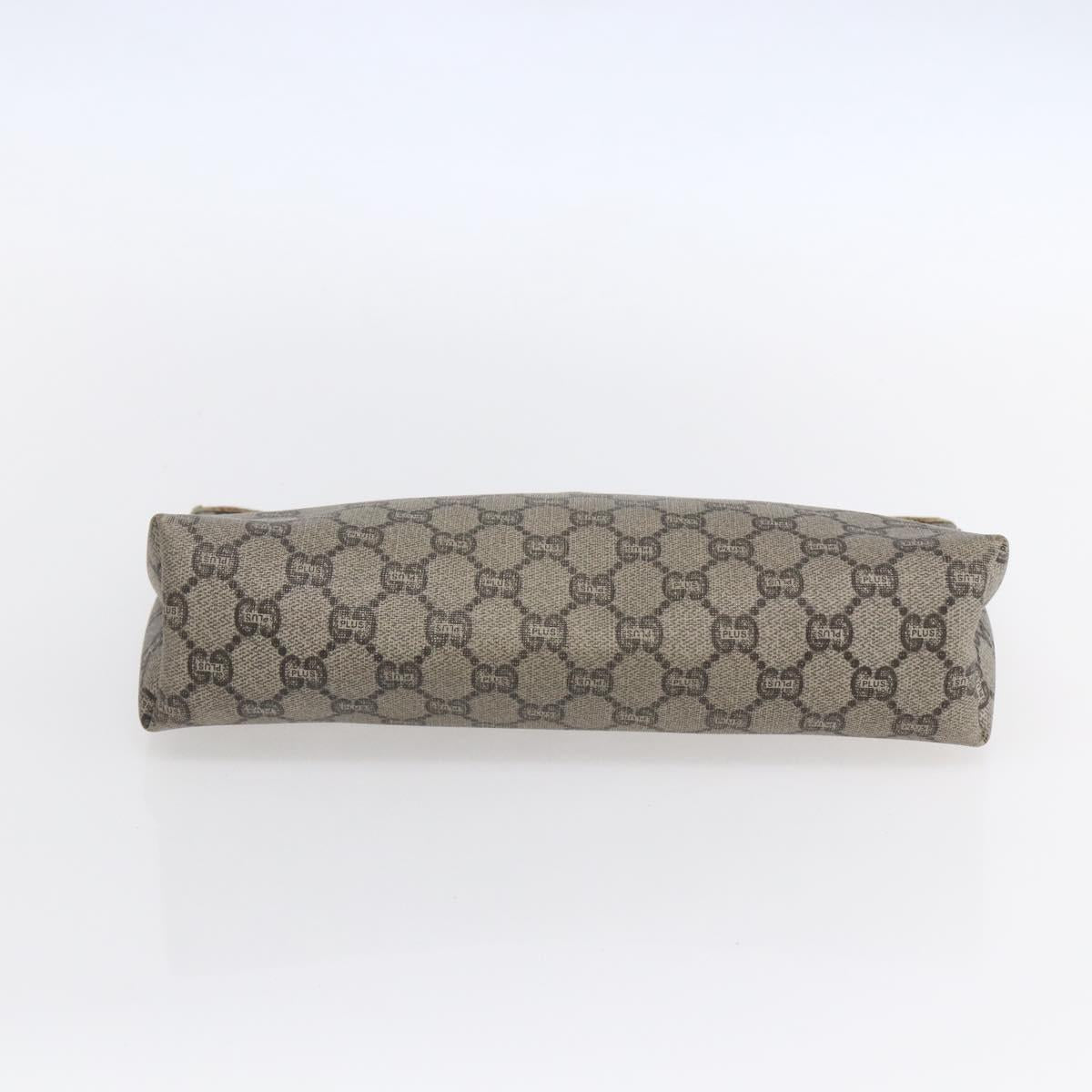 GUCCI GG Supreme Bamboo Shoulder Bag PVC Nylon 3 Set Beige Black Auth ka378