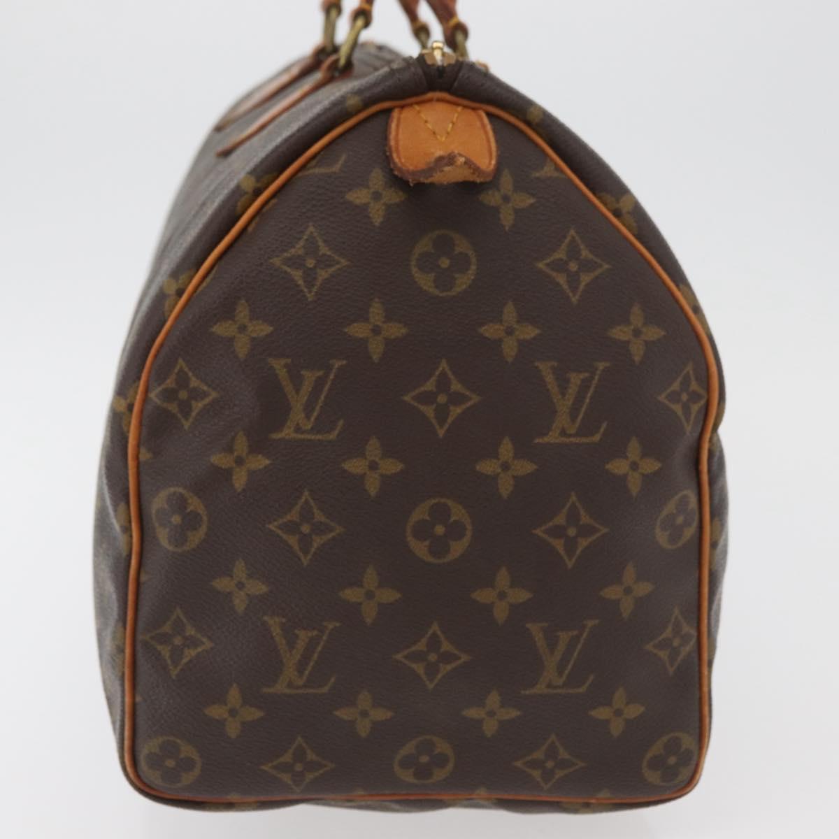 LOUIS VUITTON Monogram Speedy 35 Hand Bag M41524 LV Auth ka3799A