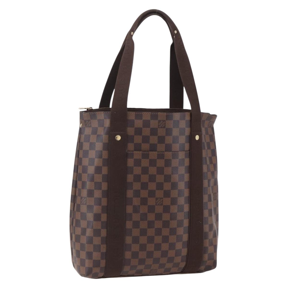 LOUIS VUITTON Damier Ebene Cabas Bobur Tote Bag N52006 LV Auth ka380