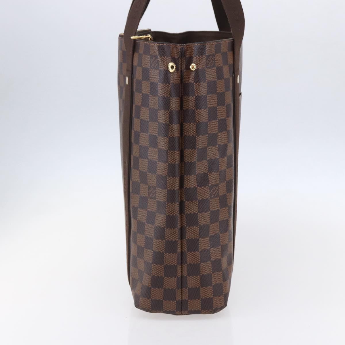 LOUIS VUITTON Damier Ebene Cabas Bobur Tote Bag N52006 LV Auth ka380