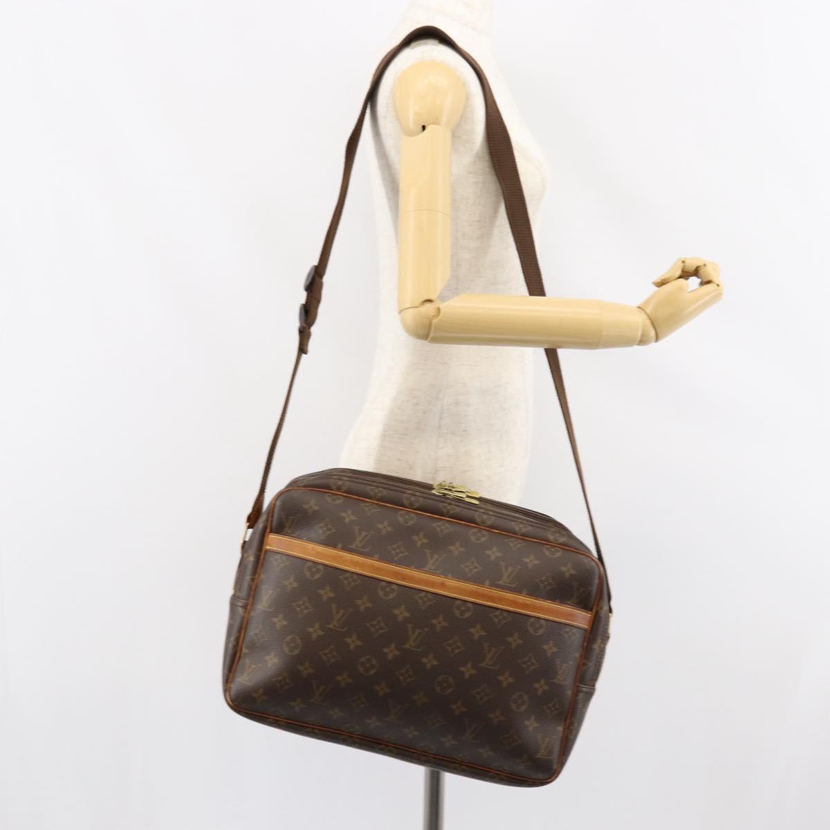 LOUIS VUITTON Monogram Reporter GM Shoulder Bag M45252 LV Auth ka383