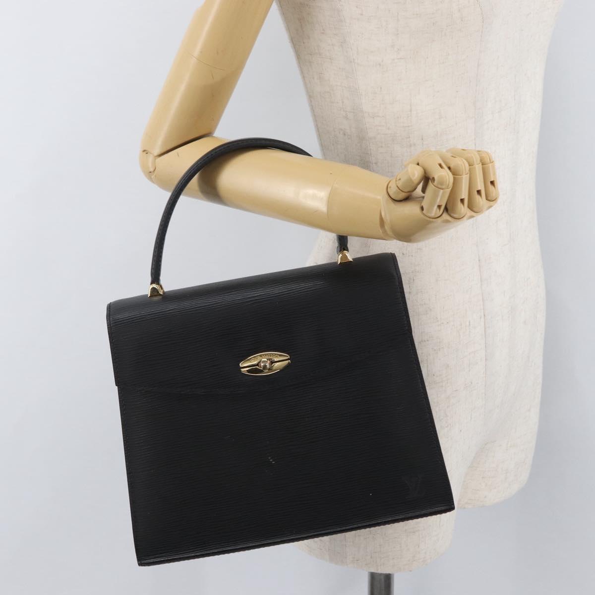 LOUIS VUITTON Epi Malesherbes Hand Bag Black M52372 LV Auth ka3830A