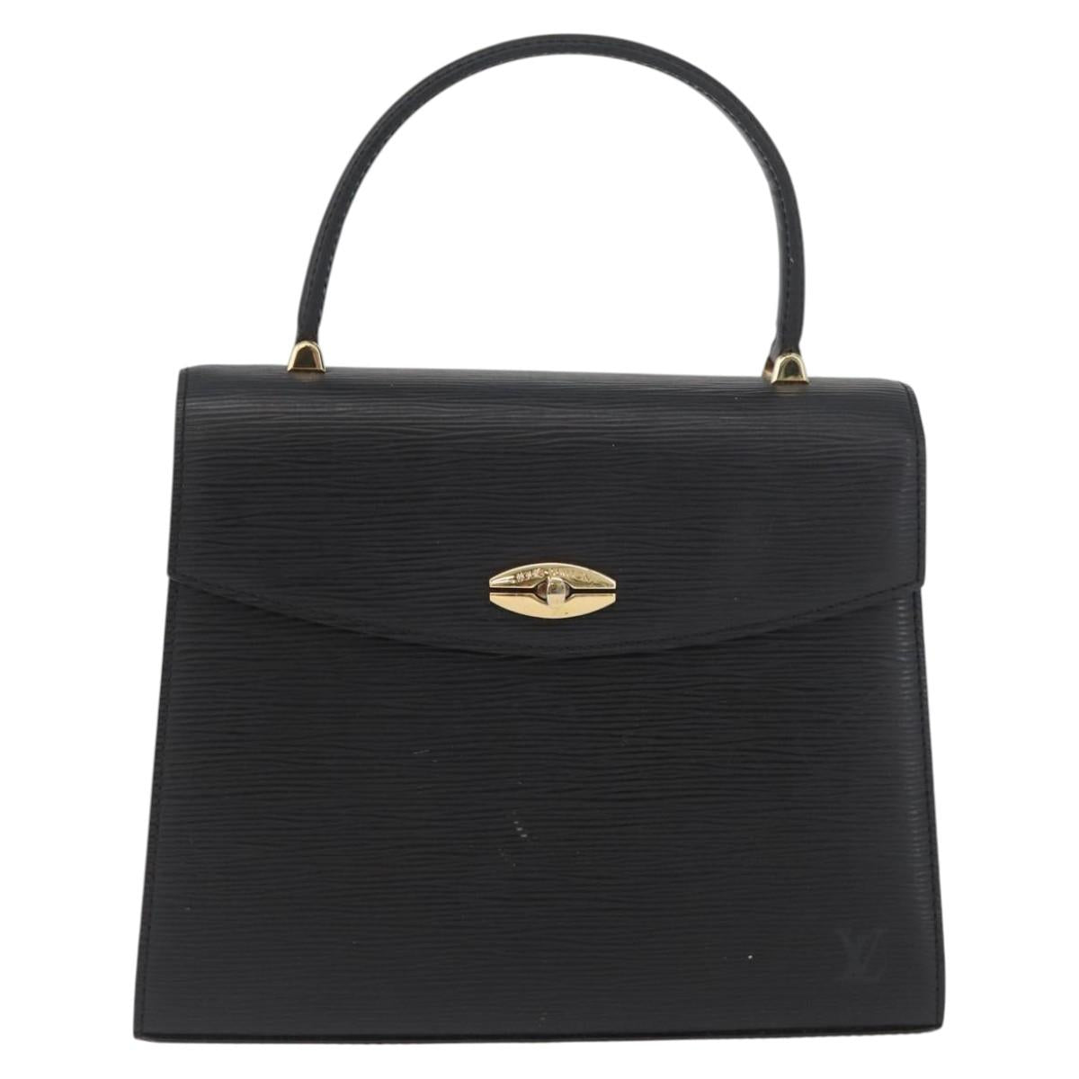 LOUIS VUITTON Epi Malesherbes Hand Bag Black M52372 LV Auth ka3830A