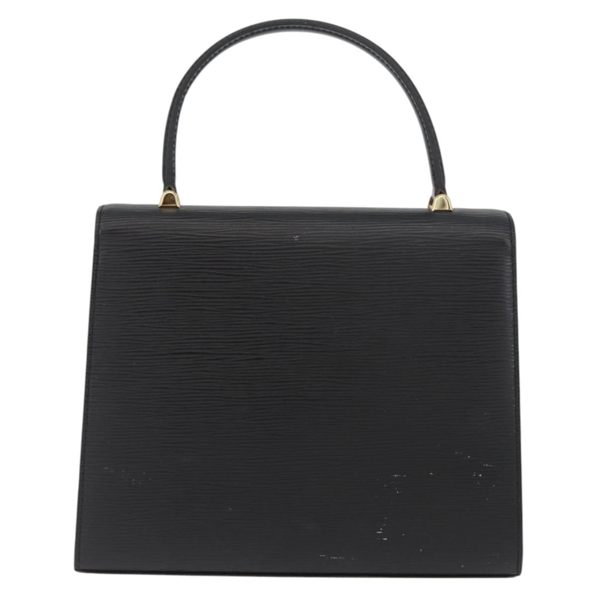 LOUIS VUITTON Epi Malesherbes Hand Bag Black M52372 LV Auth ka3830A