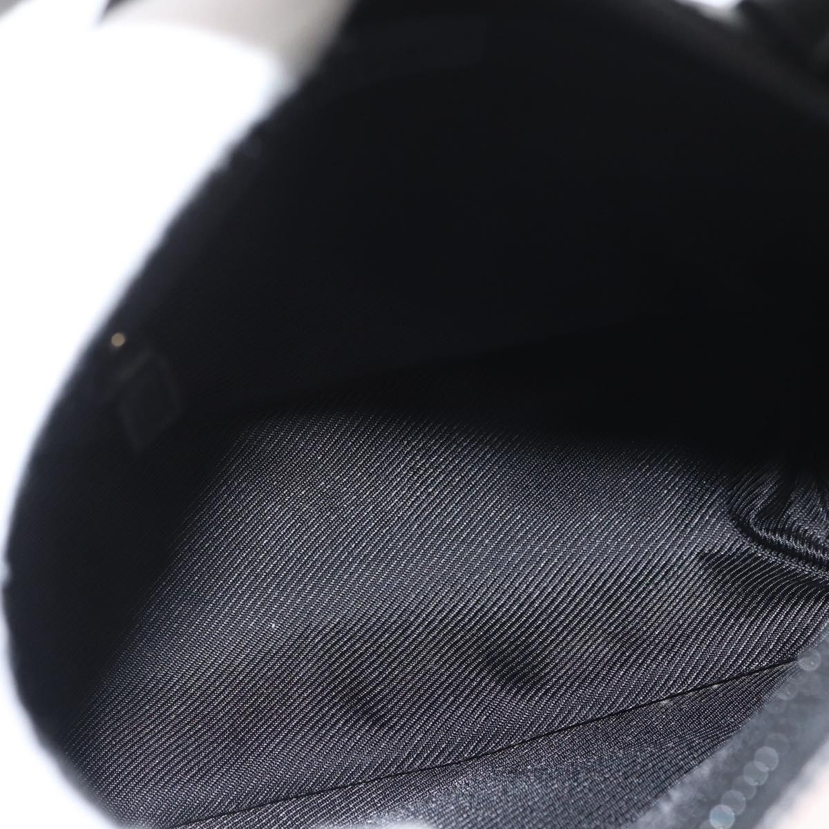 GUCCI GG Canvas Hand Bag Black Gold 000 0856 Auth ka3836A