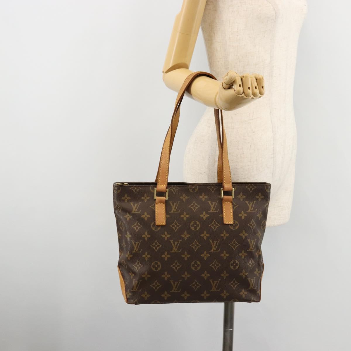 LOUIS VUITTON Monogram Cabas Piano Tote Bag M51148 LV Auth ka3853