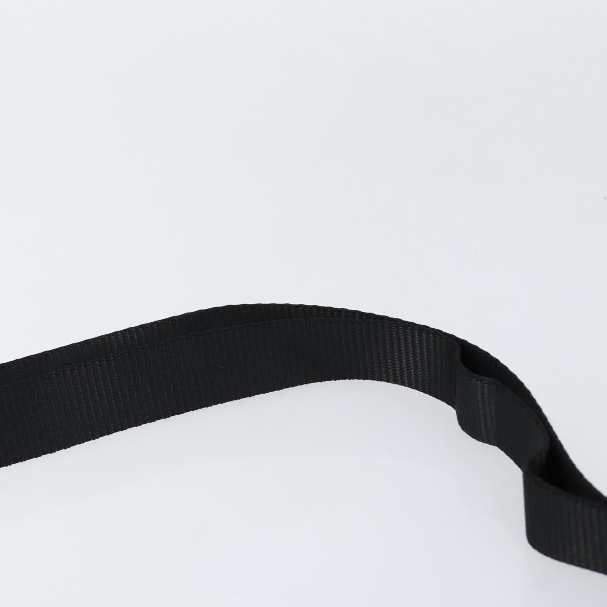 CHANEL Sports Line Shoulder Bag Patent leather Silver Black CC Auth ka387