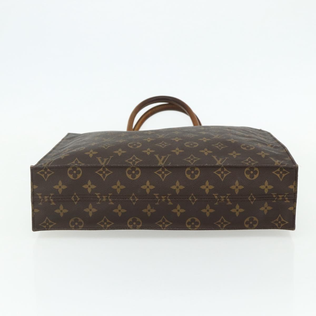 LOUIS VUITTON Monogram Sac Plat Hand Bag M51140 LV Auth ka3879