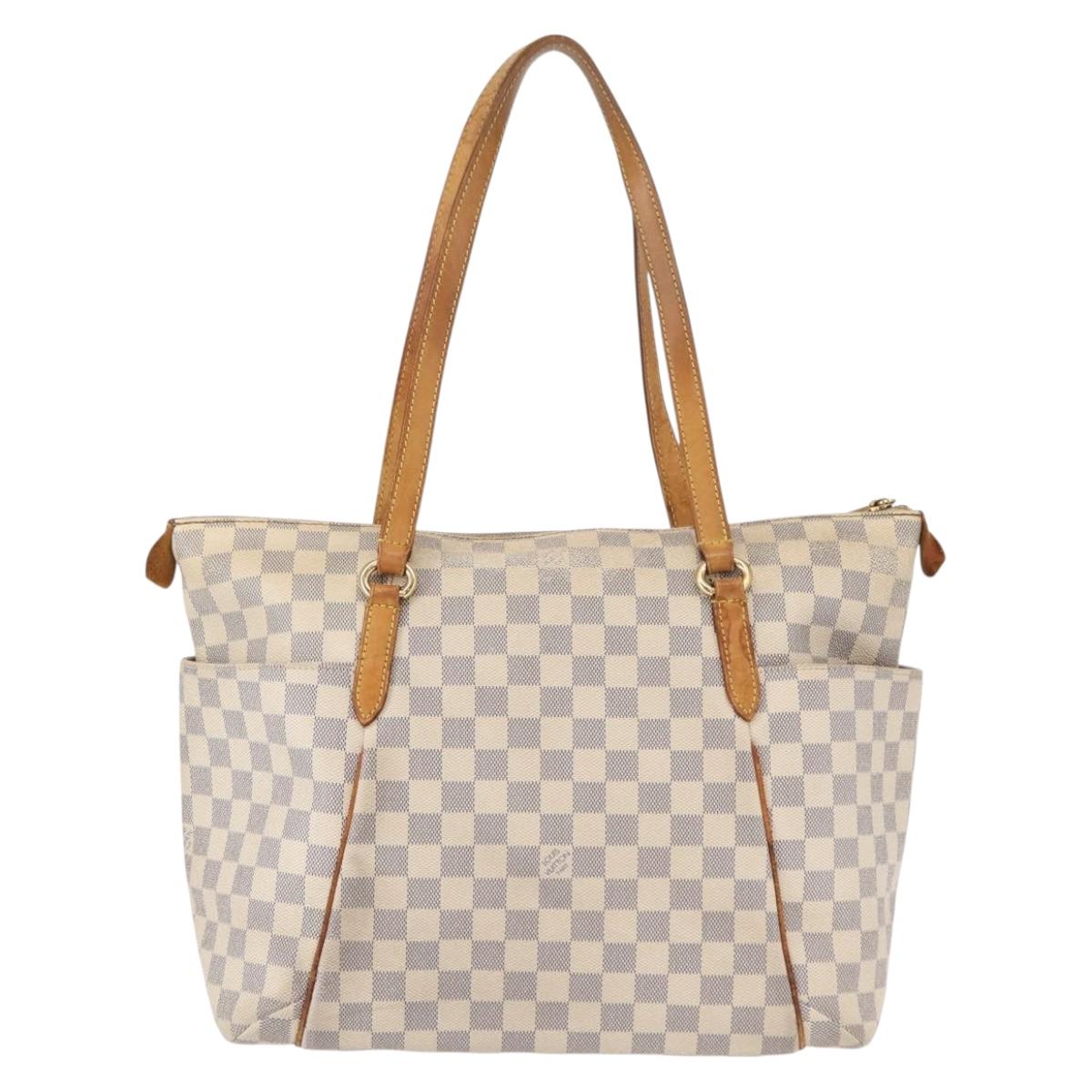 LOUIS VUITTON Damier Azur Totally MM Tote Bag N51262 LV Auth ka391