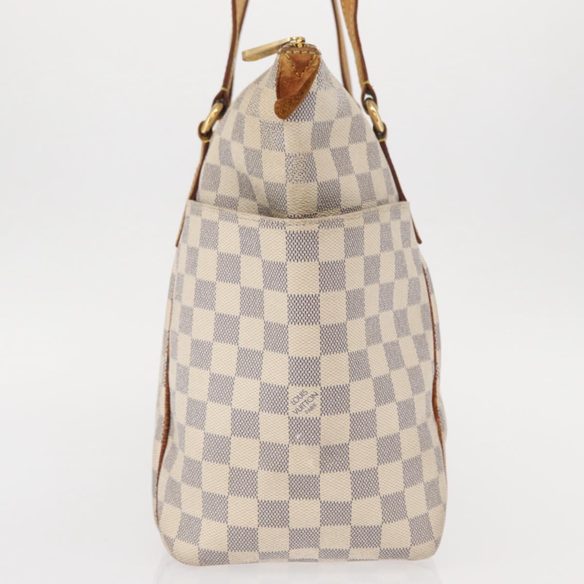 LOUIS VUITTON Damier Azur Totally MM Tote Bag N51262 LV Auth ka391