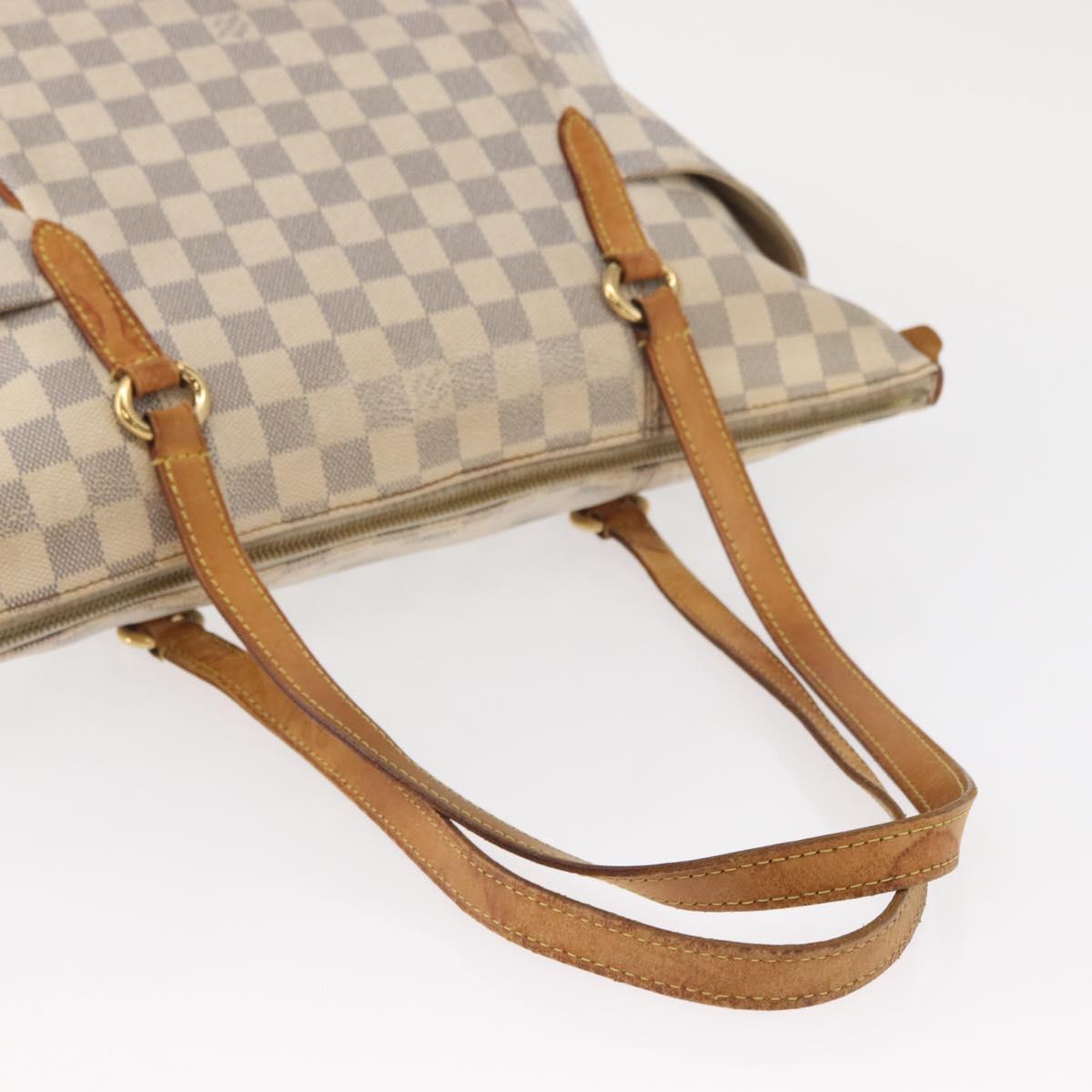 LOUIS VUITTON Damier Azur Totally MM Tote Bag N51262 LV Auth ka391