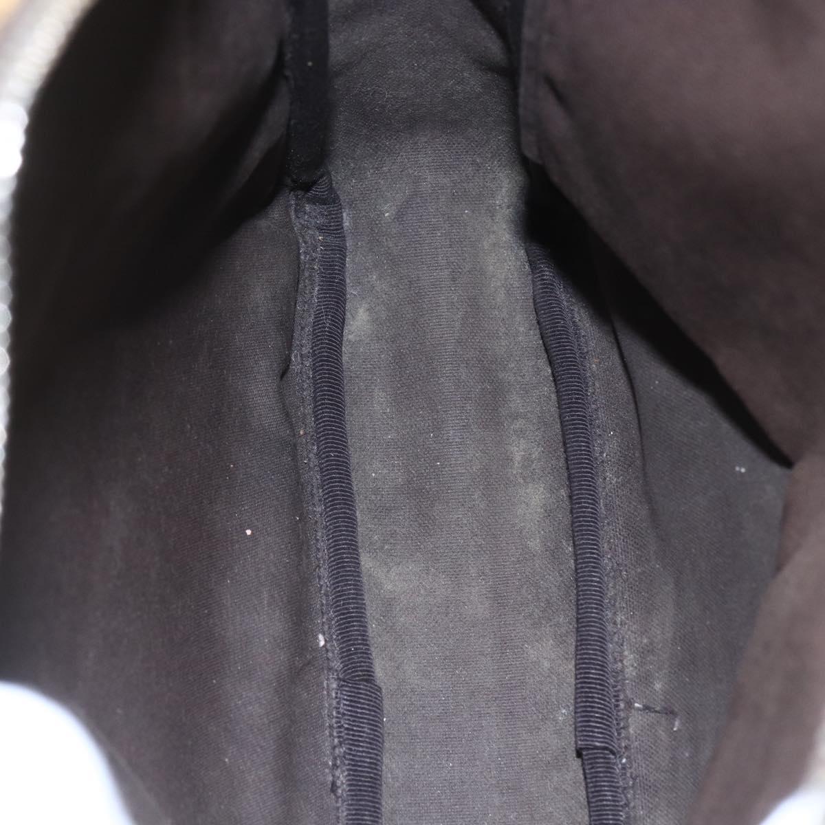 GUCCI GG Supreme Shoulder Bag PVC Brown Gold 201448 Auth ka392