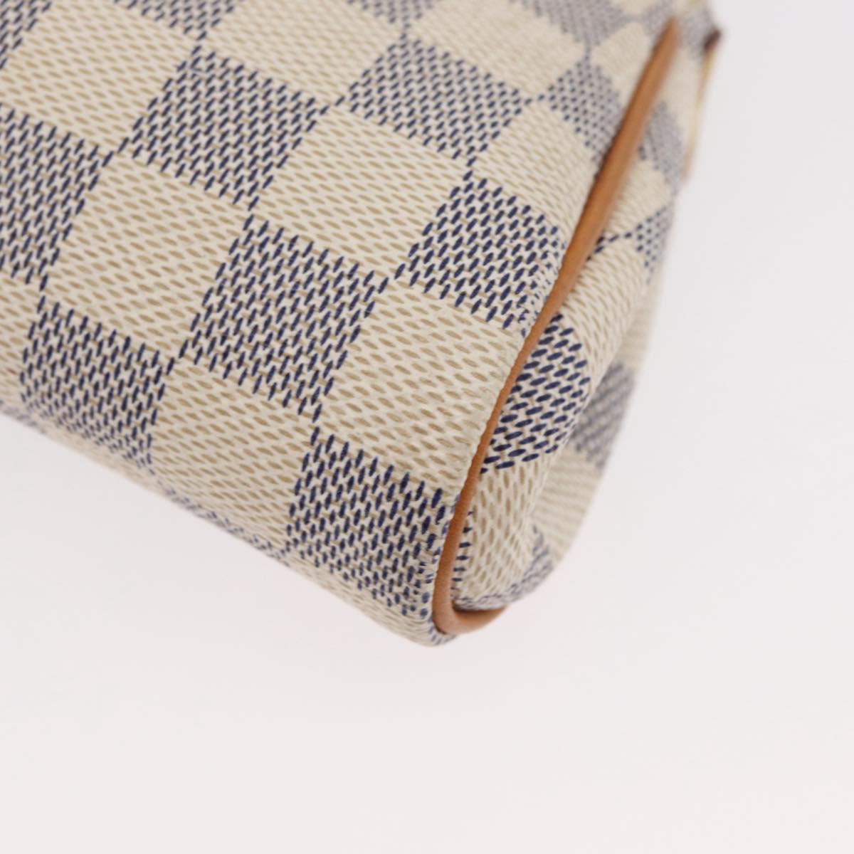LOUIS VUITTON Damier Azur Eva Shoulder Bag 2way N55214 LV Auth ka3938