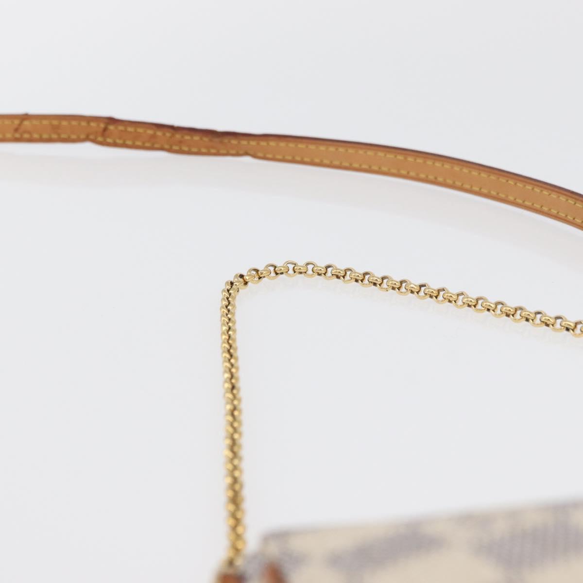 LOUIS VUITTON Damier Azur Eva Shoulder Bag 2way N55214 LV Auth ka3938