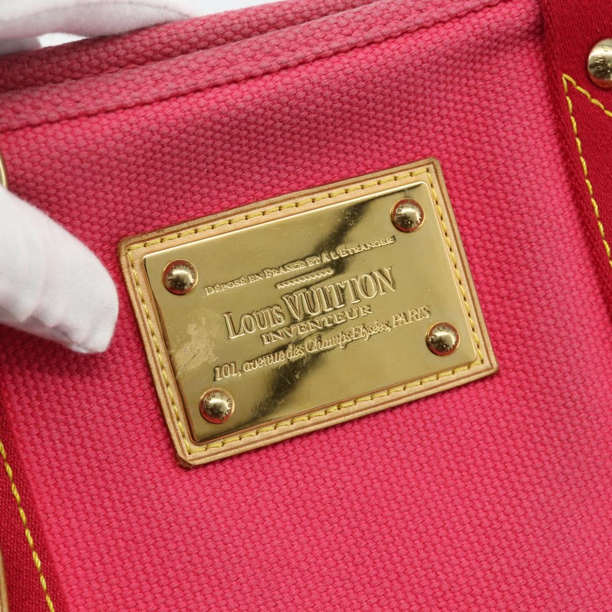 LOUIS VUITTON Antigua Cabas MM Tote Bag Pink M40085 LV Auth ka3945
