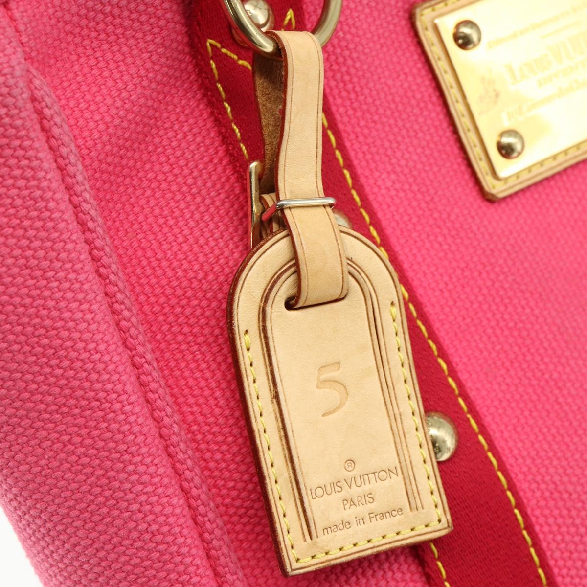 LOUIS VUITTON Antigua Cabas MM Tote Bag Pink M40085 LV Auth ka3945