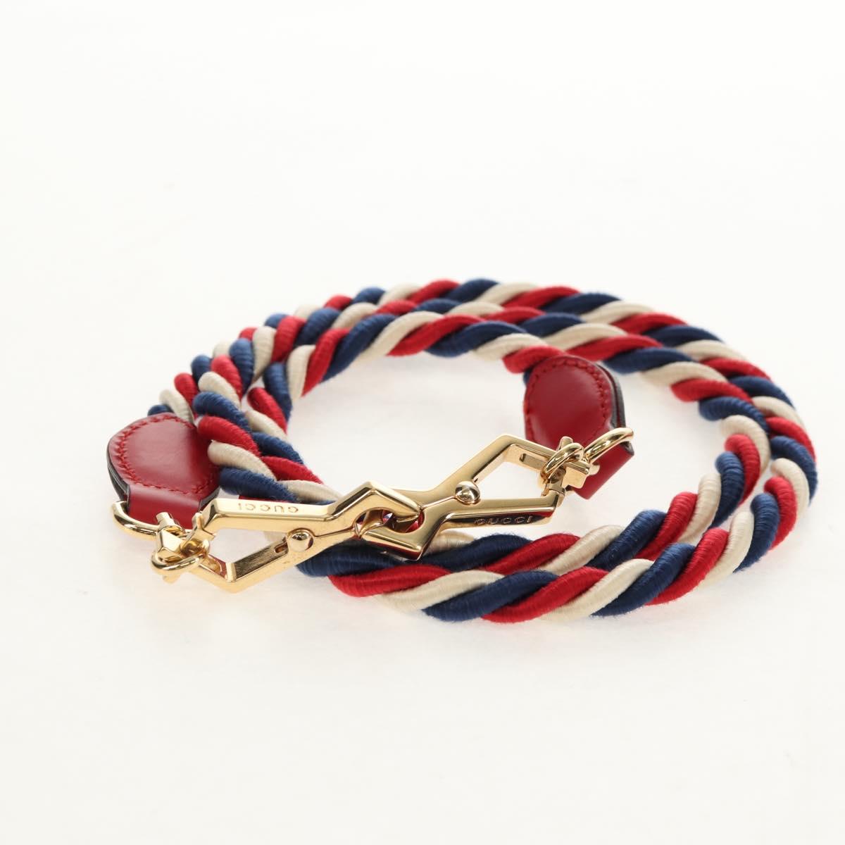 GUCCI Silvi Sherry Line Hand Bag Leather 3way Red Gold 470270 Auth ka395AV