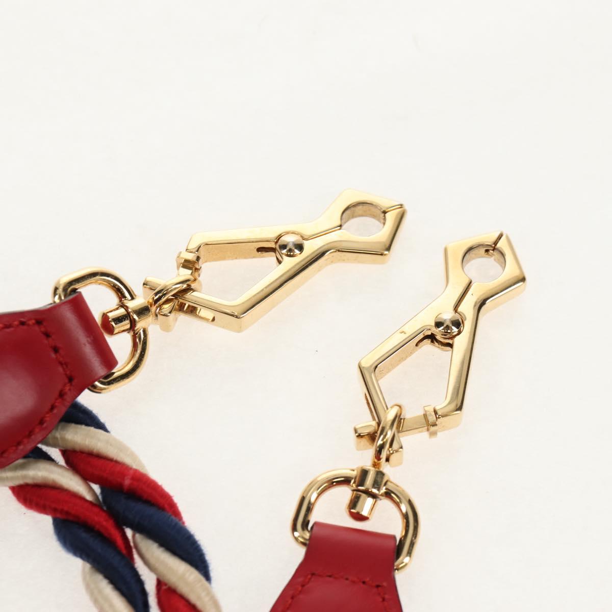 GUCCI Silvi Sherry Line Hand Bag Leather 3way Red Gold 470270 Auth ka395AV