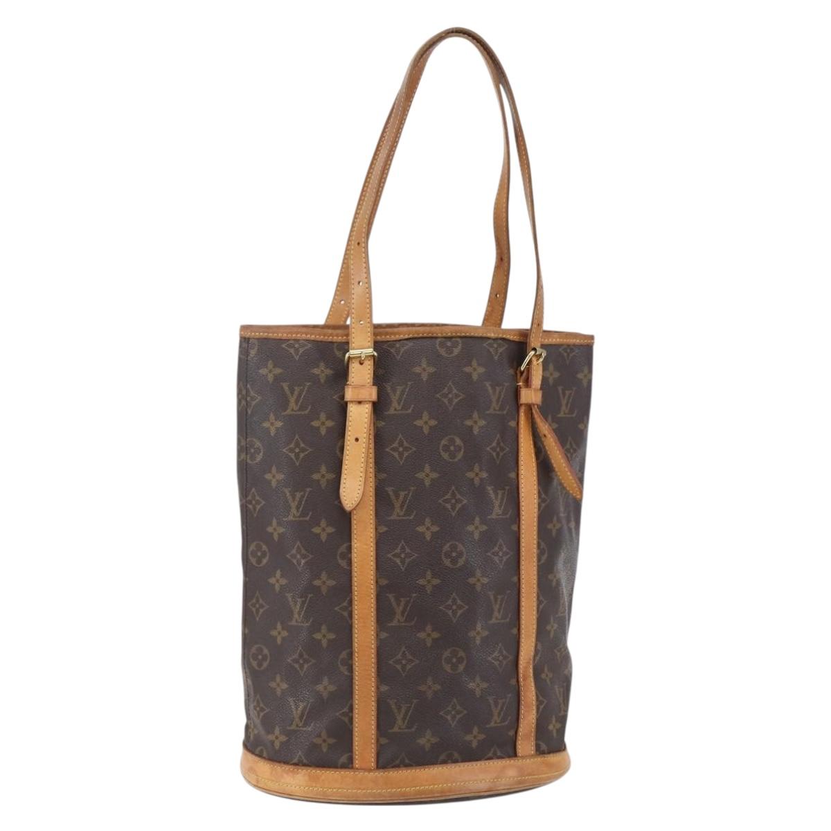 LOUIS VUITTON Monogram Bucket GM Shoulder Bag M42236 LV Auth ka398