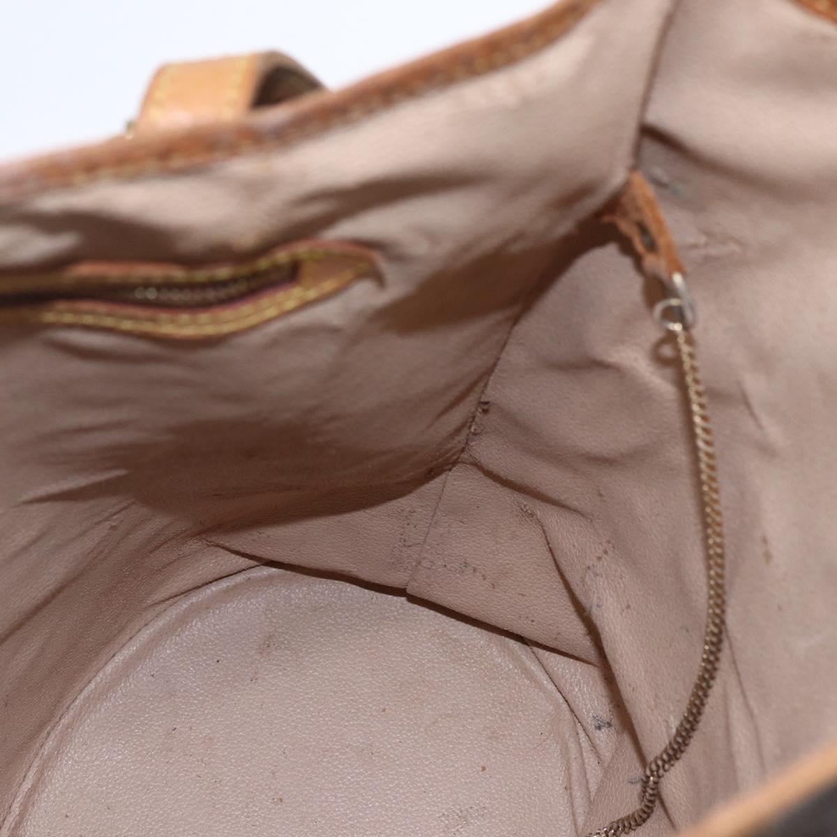 LOUIS VUITTON Monogram Bucket GM Shoulder Bag M42236 LV Auth ka398