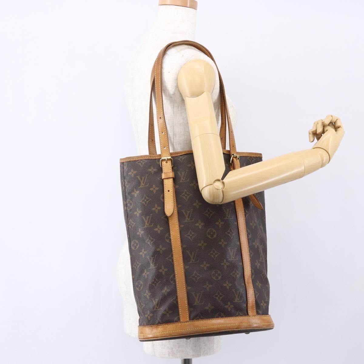 LOUIS VUITTON Monogram Bucket GM Shoulder Bag M42236 LV Auth ka398