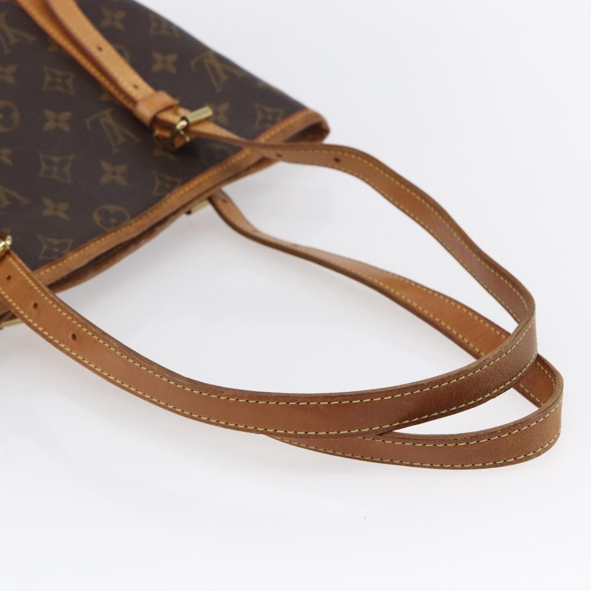 LOUIS VUITTON Monogram Bucket GM Shoulder Bag M42236 LV Auth ka398